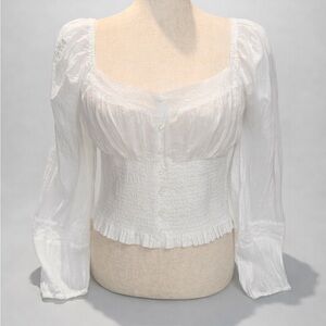 Elegant White Women's Top